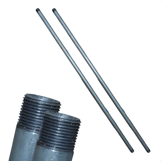 Tubo Cano 80cm Aço Extra Robusto 3/4 Com Rosca Pipe Clamp 2x