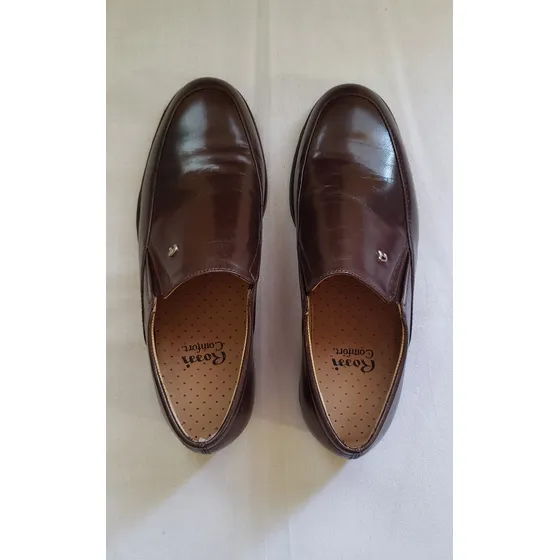 Zapatos De Cuero P/caballero Rossi Marron Nro 8 Como Nuevos