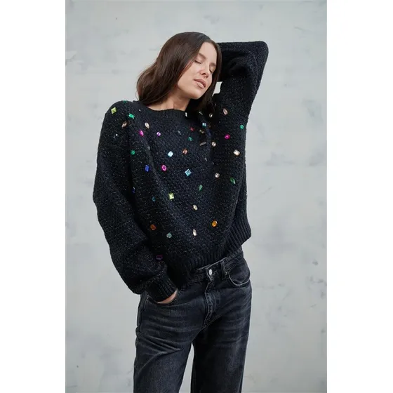 Sweater Premium Wish Con Piedras De Colores Gu81333 Arizona