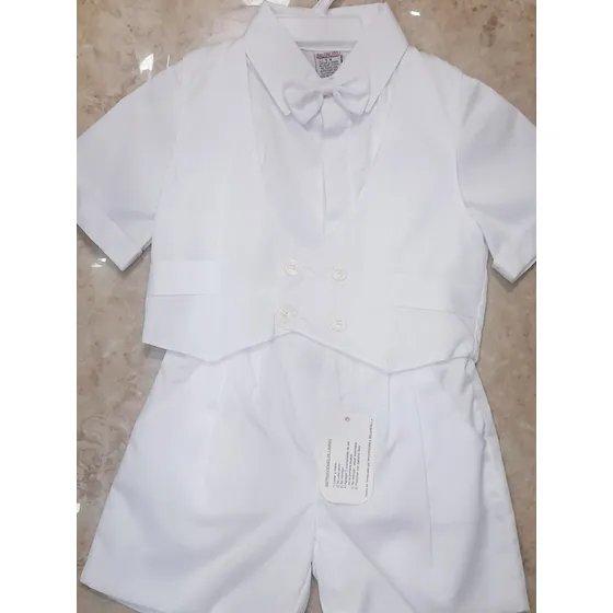 Conjunto Bebe Niño Bautizo Blanco Formal