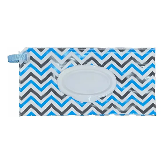 Estuche Porta Pañito Úpale Azul Y Negro
