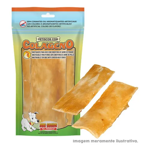 Petisco Para Cães, Osso Ossinho Cachorro Colágeno 3 Chips