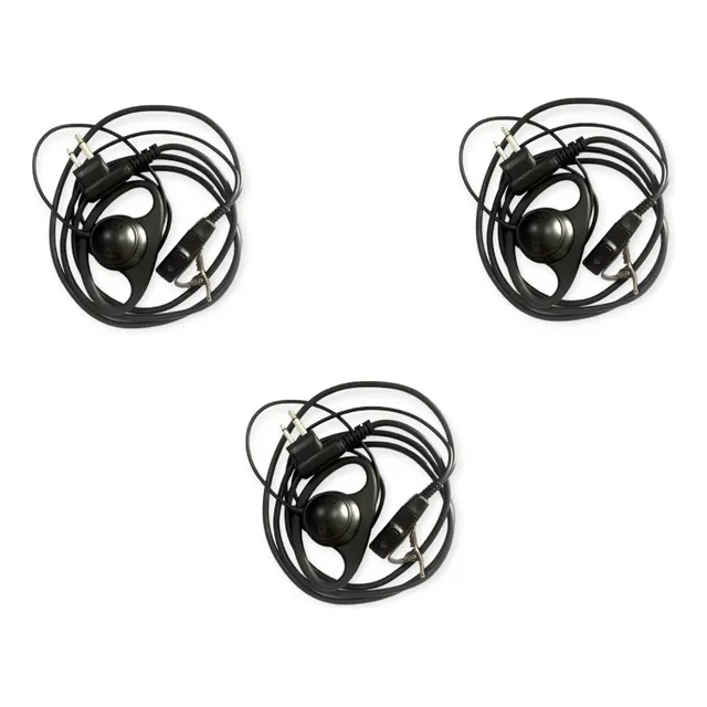 3 Auricular Gancho Oreja Para Radios Motorola Ep450/dep450