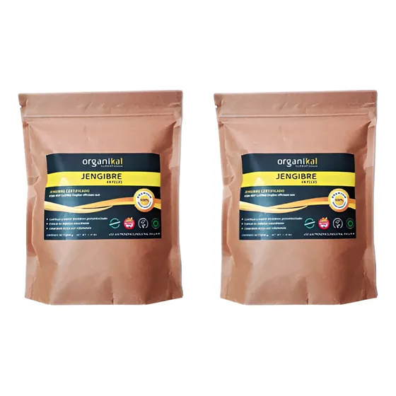 Pack X2 Jengibre En Polvo X500gr Organikal Hgl 