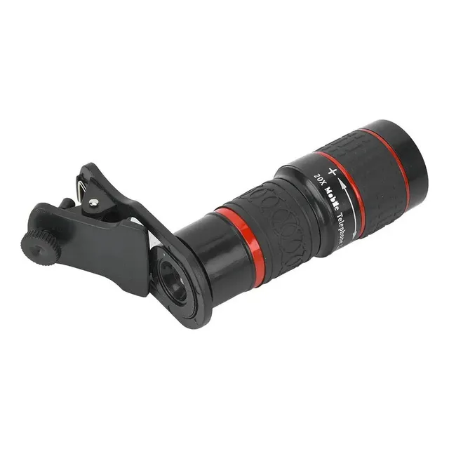 Lente Telefoto Com Zoom De Foco Longo 20x Com Clipe