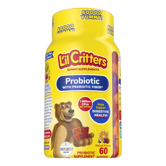Suplemento Probiótico Lil Critters Daily Gummy 60 Gummies Ki