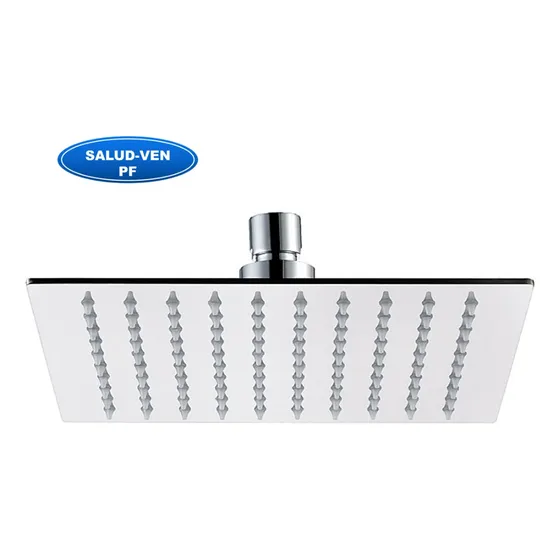 Ducha Regadera Cuadrada 8 Pul  Acero Ultra Plana Espejo Lujo