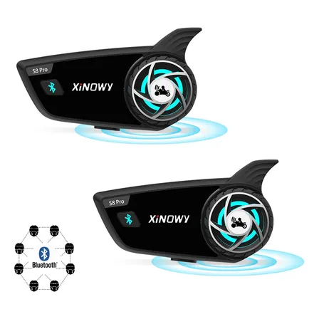 Intercomunicadores Moto Capacete Bluetooth 2 Unidades 8motos