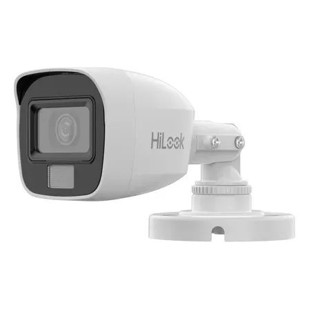 Câmera Mini Bullet Thc-b127-lpc Fixa Luz Dupla 2mp Hikvision Branco