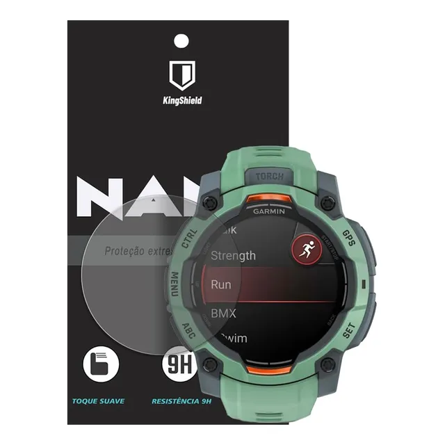 Película Garmin Instinct 3 45mm Kingshield Nano Vidro -clear