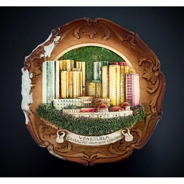 Antigua Escultura Miraflores, Caracas Años 80! Oferta!!!