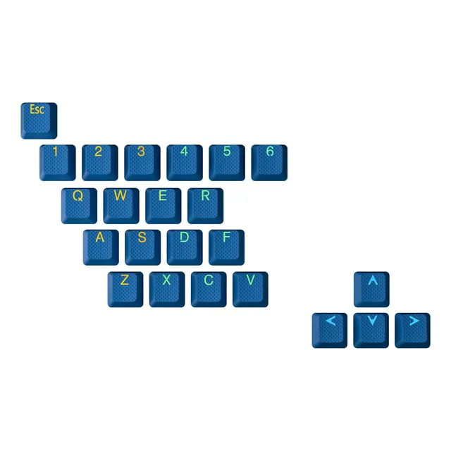 Pack De Teclas Rubberizadas Geeky Para Teclado Mecnico