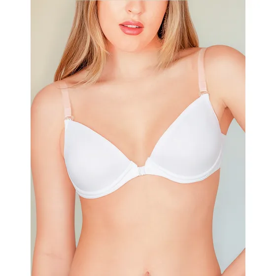 Bra Espalda Transparente Broche Al Frente Vicky Form 2207