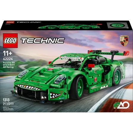 Carro técnico LEGO® Porsche 911 Gt3 R Rexy Ao Racing 42224