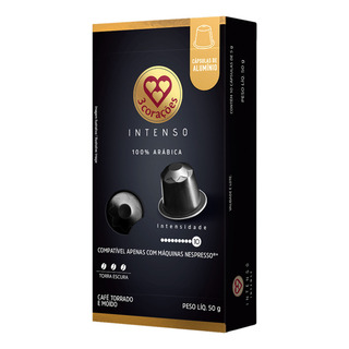 Cápsula De Café Intenso Compativel Com Nespresso 3 Corações 10 Unid Cápsula De Café Intenso Compativel Com Nespresso 3 Corações 10 Unid