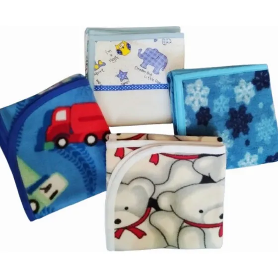 Cobijas Para Bebe Niño En Tela Polar