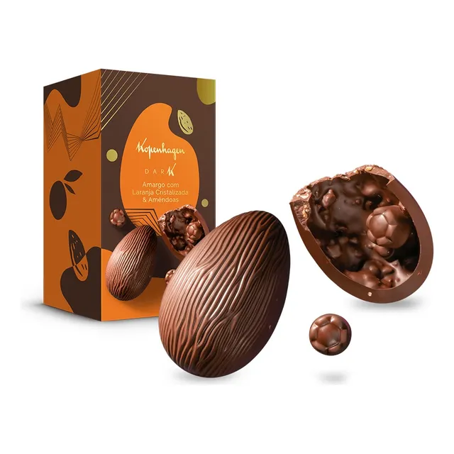 Ovo Amargo Com Laranja Cristaliz. E Amêndoas 150g Kopenhagen