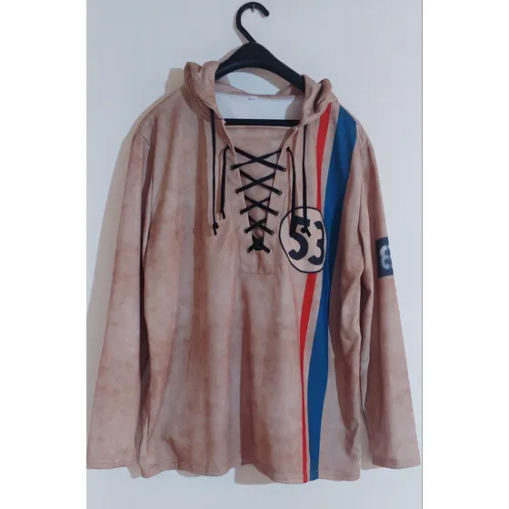 Suéter Retro Herbie 53 Tela Gruesa Talla Xl-2xl Capucha Nuev
