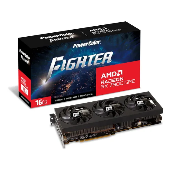 Mercado Livre Placa Grafica Powercolor Fighter Amd Radeon Rx 7900 Gre 16gb image