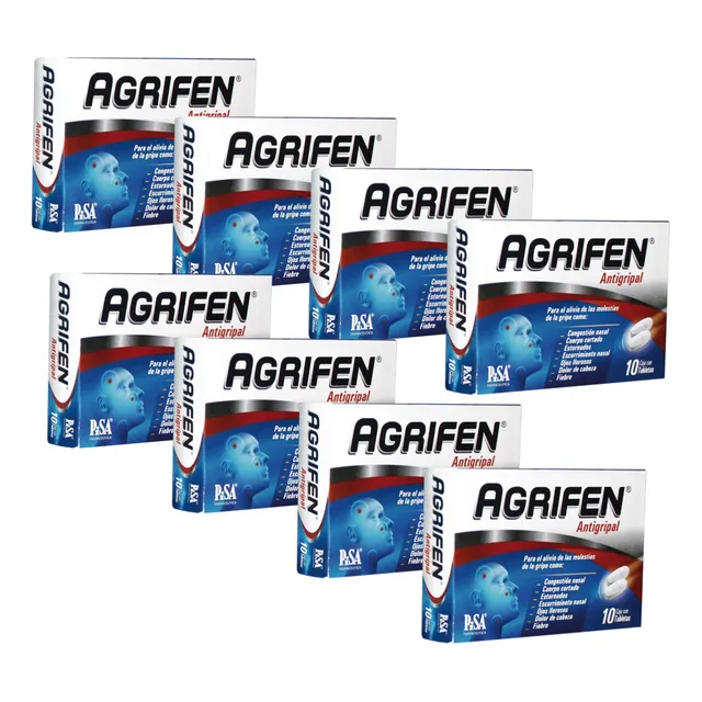 Agrifen F Antigripal C/10 Tab Pack C/8 Cajas