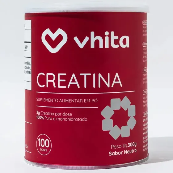 Creatina Pura Monoidratada 300G Vhita - 100 Doses