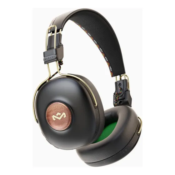 Audífonos Bluetooth Inalámbricos Positive Vibration Frequency Rasta House of Marley Color Negro