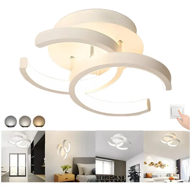 Lámpara De Techo Led Moderna Para Comedor Luz Tricromática