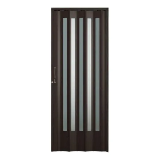 Puerta Plegable Pvc Traslúcida Wengue 0.84 X 2.10