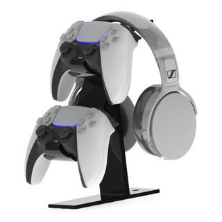 Base Soporte De Escritorio Para 2 Controles Y Audífonos Ps5 Base Soporte De Escritorio Para 2 Controles Y Audífonos Ps5