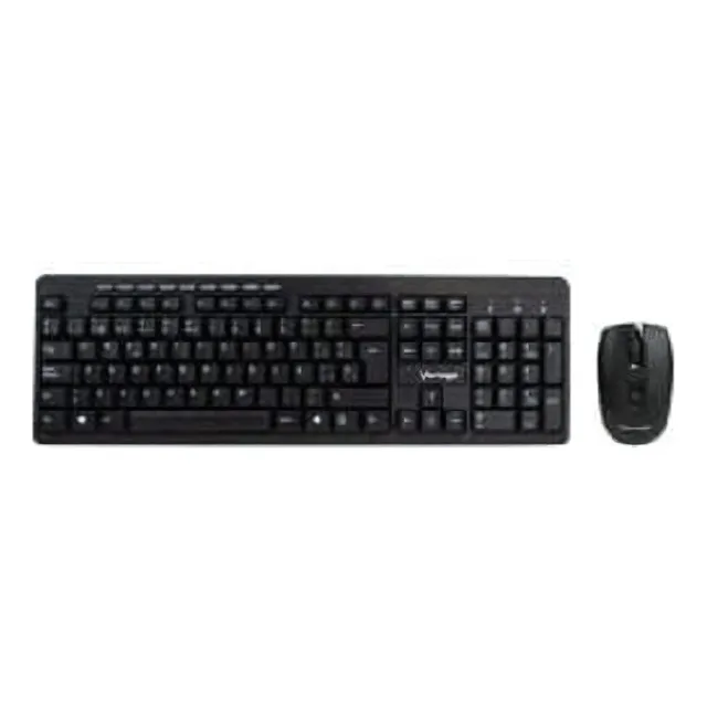 Kit Teclado Y Mouse Usb Multimedia Inalámbrico Vorago Km-304 Color del teclado Negro