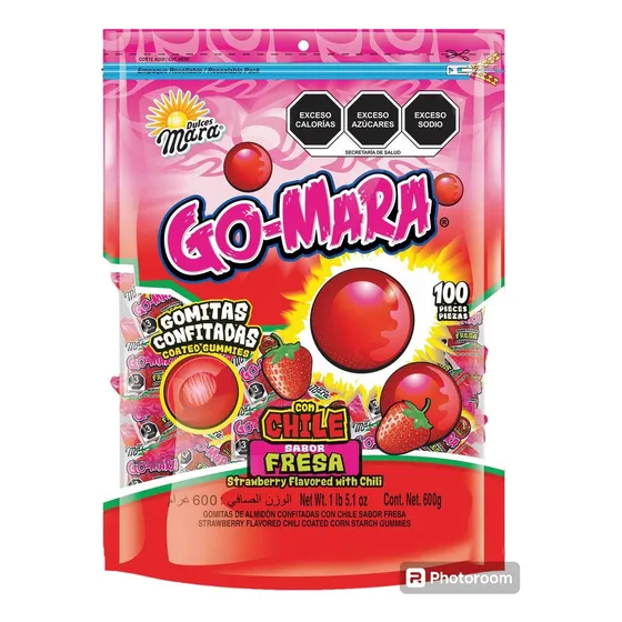 Go-mara Gomitas Con Chile Sabor Fresa