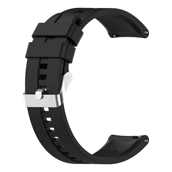 Pulseira Para Relógio De Pulso Poolsy Compatível Com Xiaomi Watch S1 Preto X 210mm Comprimento
