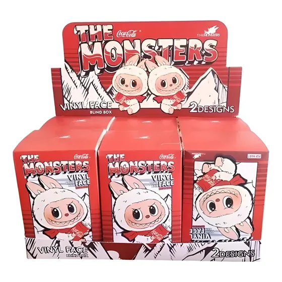 Caja Sorpresa The Monster Labubu Edicion Coca Cola Pop Mart Blanco