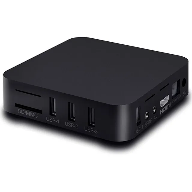 Smart Box Tv Box 4k convierte en smart 32gb color negro