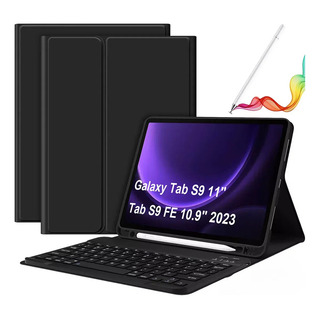 Capa Teclado Iluminado Caneta P/galaxy Tab S9/s9 Fe 10.9 Ç Capa Teclado Iluminado Caneta P/galaxy Tab S9/s9 Fe 10.9 Ç