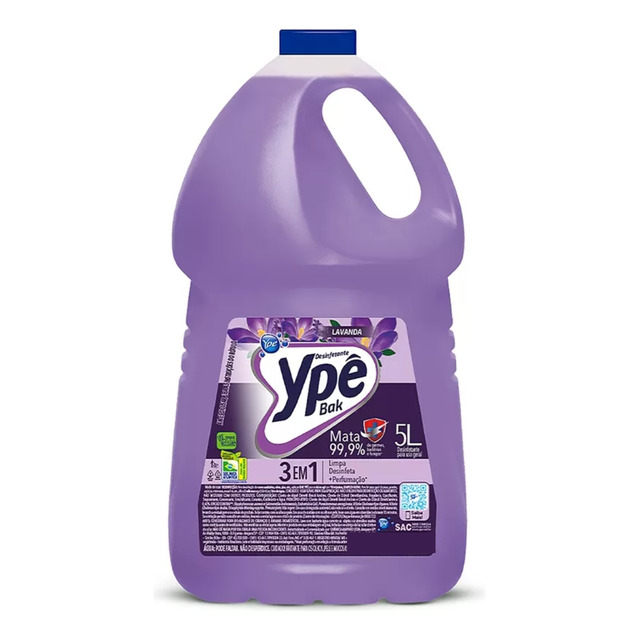 Desinfetante Ypê Bak Lavanda 5l Desinfetante Ypê Bak Lavanda 5l