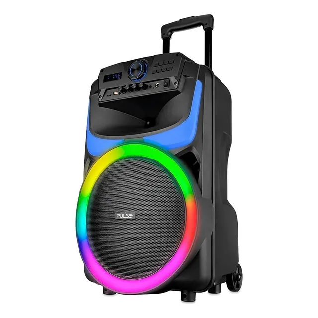 Caixa De Som Portátil Bluetooth Pulse Burst 550w Rms 12 Pol 110v/220v