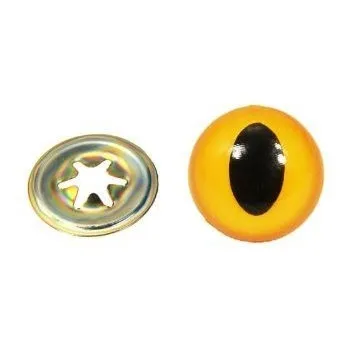 Ojo Gato Centro Negro Arandela Metal (0.472 In 12 Unidad