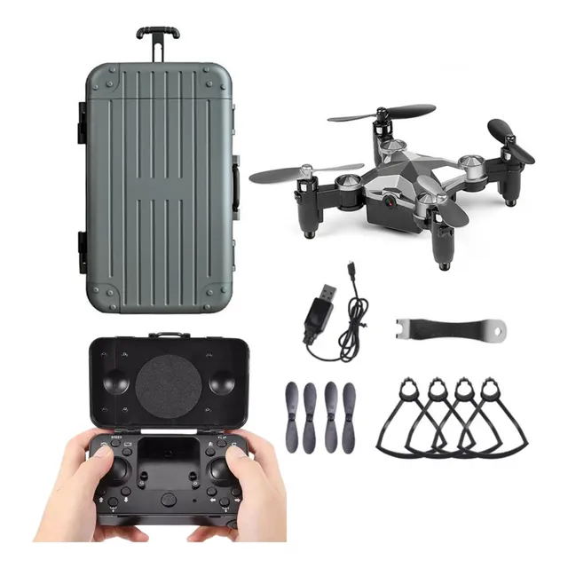 Mini Drone Con Cámara Control Remoto Estuche Wifi