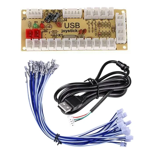 Kit Placa Circuito Arcade Joystick Interfaz Usb Para Boton