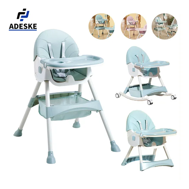 Adeske Multiply C1 Silla periquera portátil de comer 3 en 1 color verde