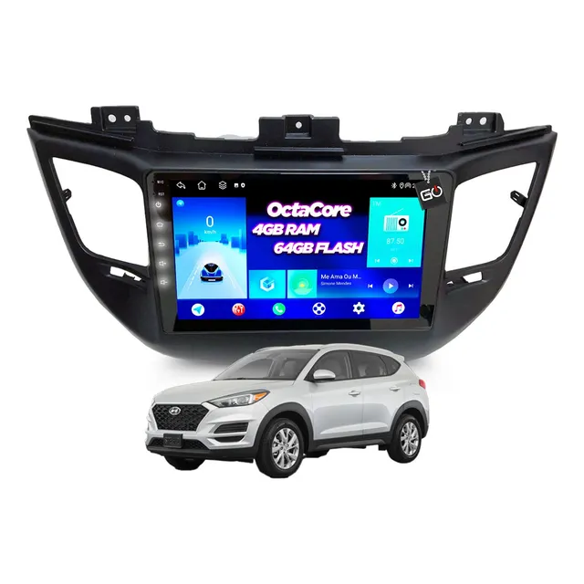 Kit Multimidia 4+64gb Tucson 2017 2018 2019 2020 2021 2022