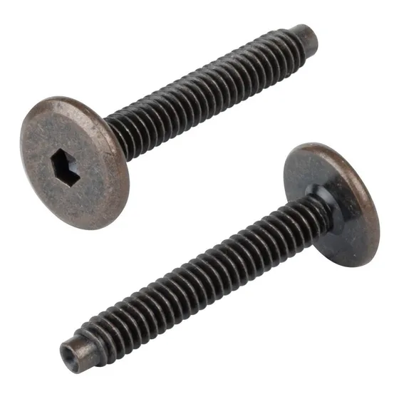 Tornillo Conector Union Bronce Muebles 4cm X 1/4 10pzs