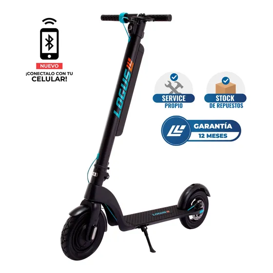 Monopatin Electrico Logus L8/x8 350w 10 Bat Extend Color Negro