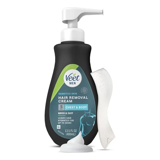 Crema Depilatoria Para Hombres Cuerpo, Pecho Y Espalda Veet
