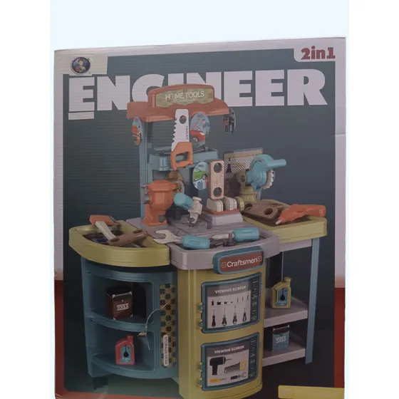 Juguete Taller De Herramientas Ingeniero Portátil Niño