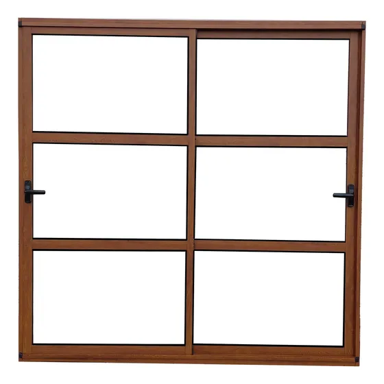Balcon Modena Simil Madera 120x200 Vidrios 4mm Con Bipuntos