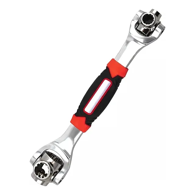 Llave Rueda Vaso Universal Multifuncional 8 En 1 360 Grados