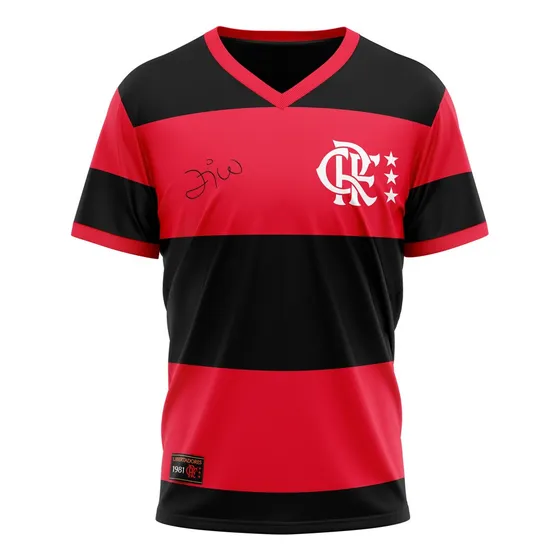 Camisa Flamengo Retro Libertadores 1981 Zico Oficial