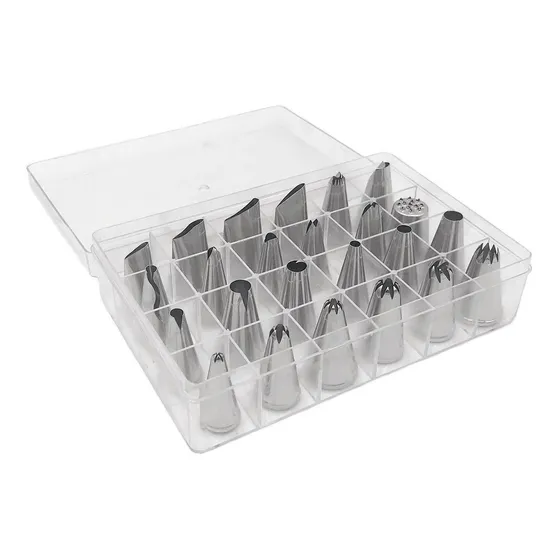 Set Para Decorar Pasteles De Ace/inox 24piezas Winco. Bredys